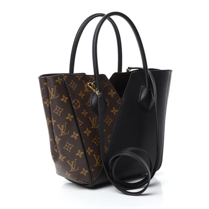 Louis Vuitton Calfskin Monogram Kimono Tote PM Black 3 of 9
