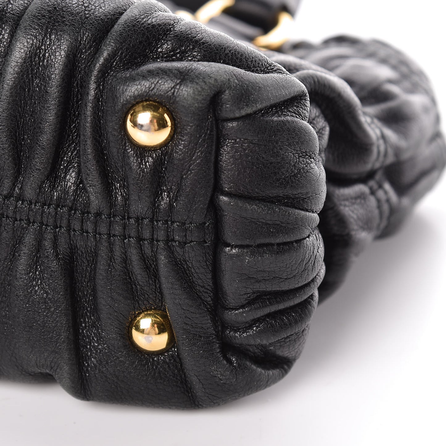 Nappa Gaufre Mini Crossbody Bag Black