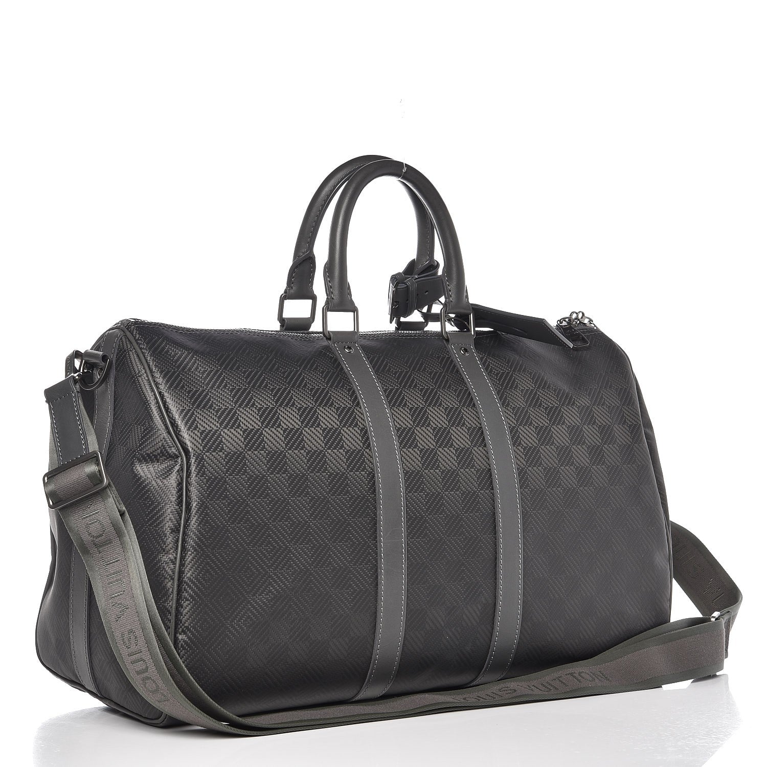 Louis Vuitton Damier Carbone Keepall Bandouliere 45 4 of 13