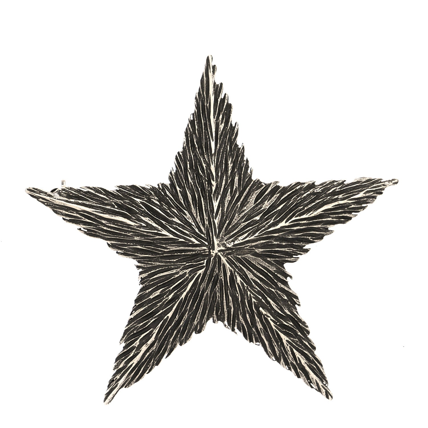 Saint Laurent Brass Star Brooch Silver 1 of 3