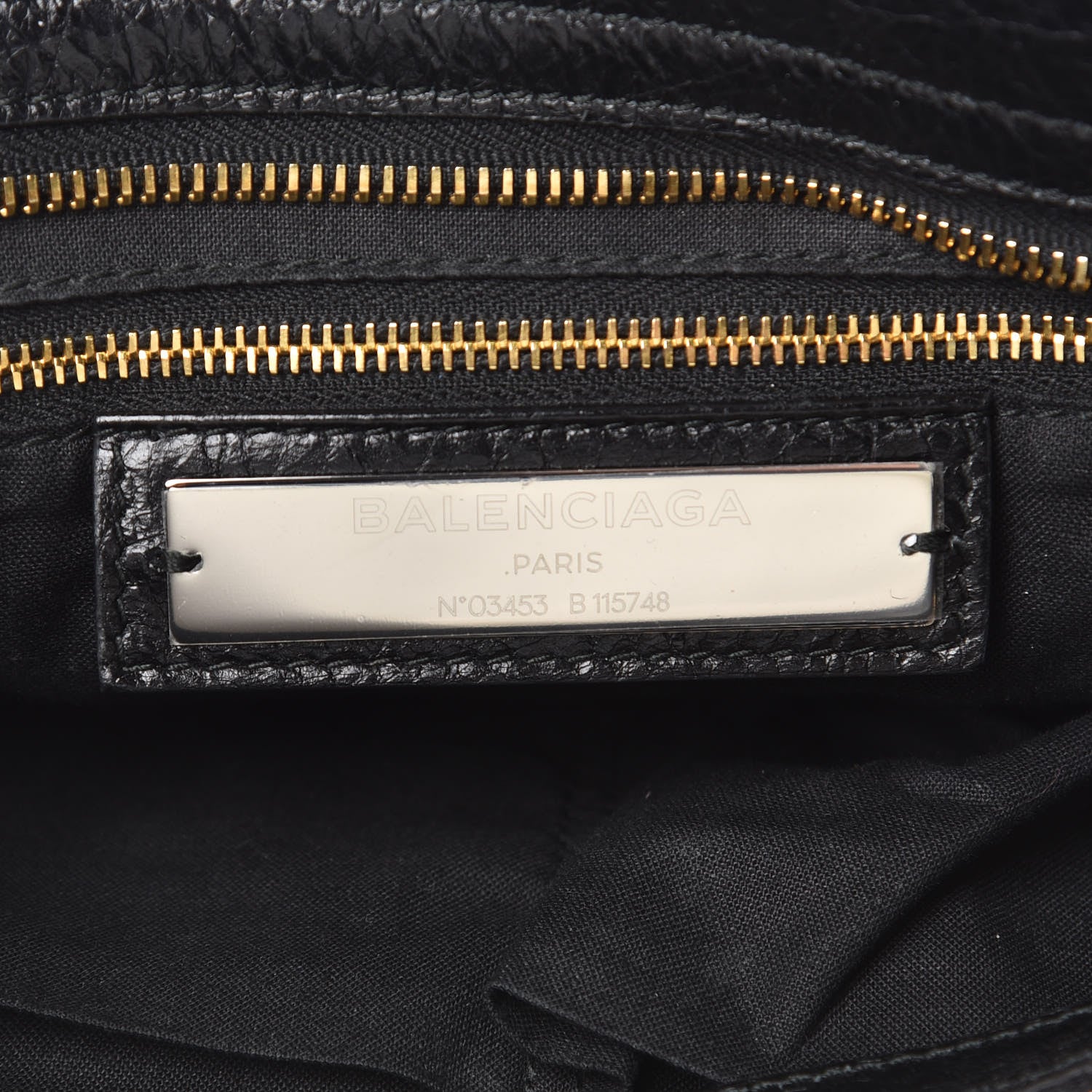 Balenciaga Agneau Classic Gold Hardware City Black 6 of 10