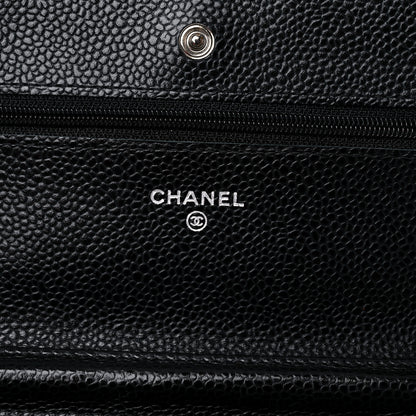 Chanel Caviar Quilted Wallet On Chain WOC Black 6 of 13