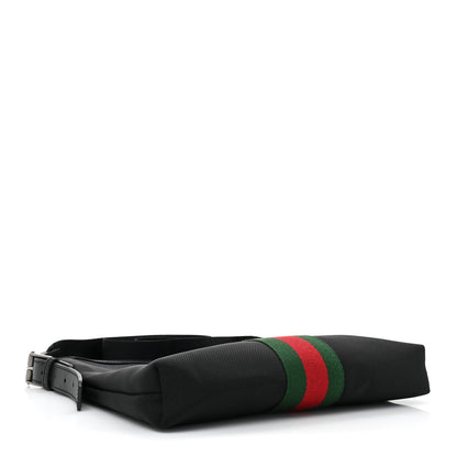 Gucci Techno Canvas Web Messenger Bag Black 4 of 9