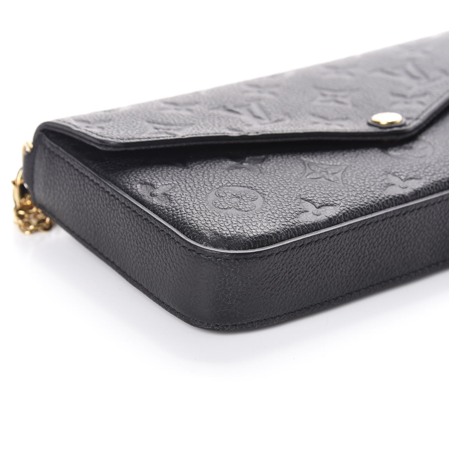 Louis Vuitton Empreinte Pochette Felicie Chain Wallet Black 8 of 9