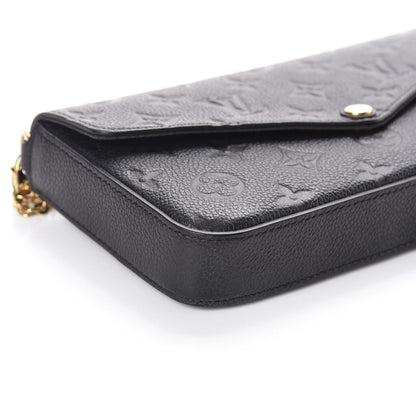 Louis Vuitton Empreinte Pochette Felicie Chain Wallet Black 8 of 9