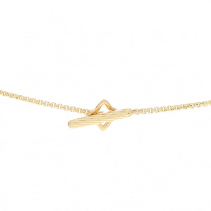 David Yurman 18K Yellow Gold Quatrefoil Station Necklace 4 of 4