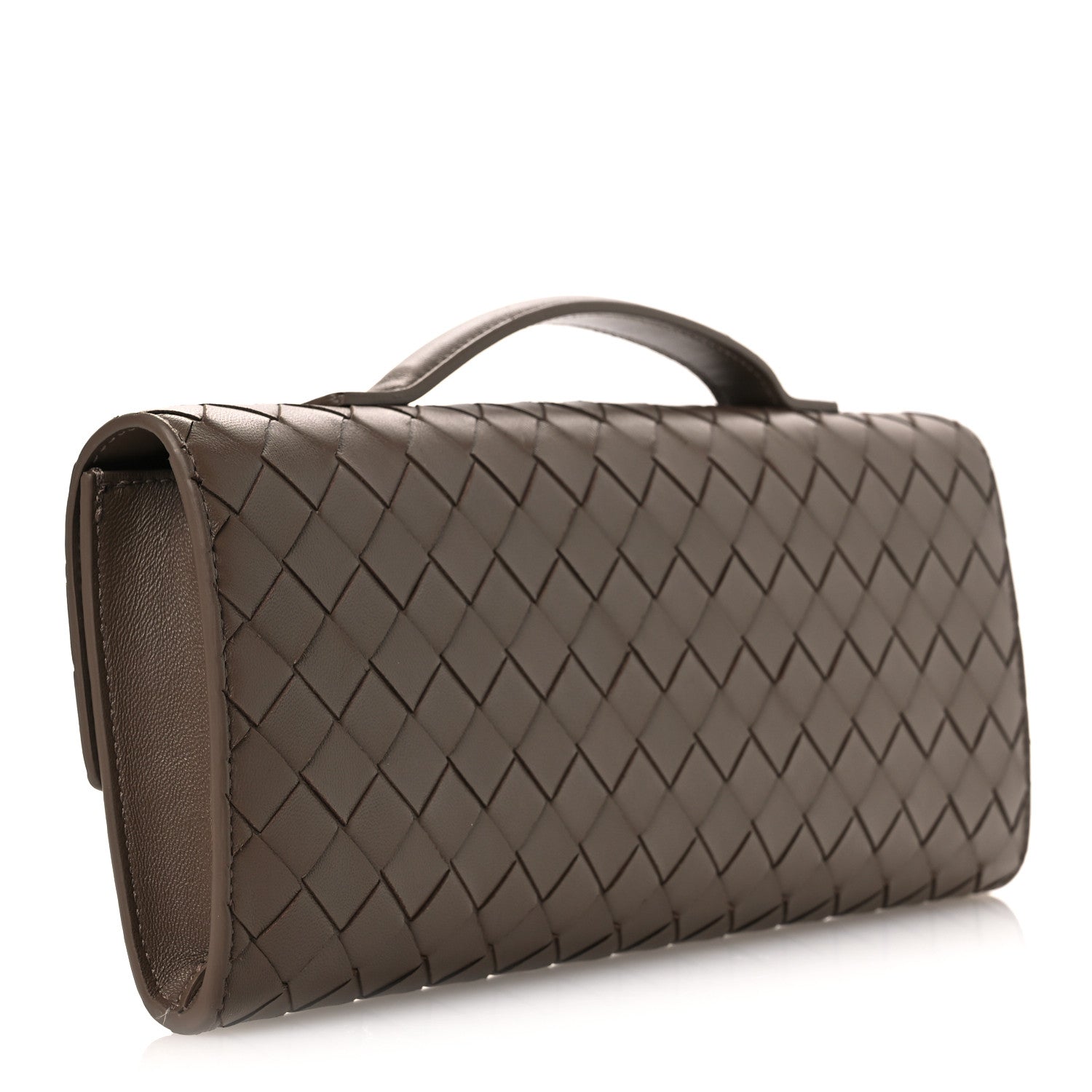 Bottega Veneta Nappa Intrecciato Long Andiamo Top Handle Clutch Pinecone 3 of 11