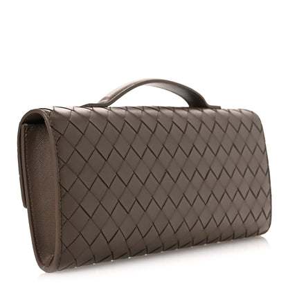 Bottega Veneta Nappa Intrecciato Long Andiamo Top Handle Clutch Pinecone 3 of 11