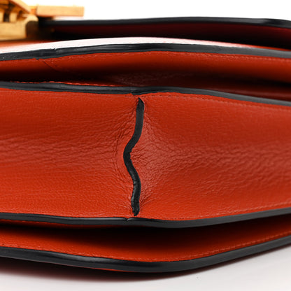 Celine Goatskin Medium Classic Box Flap Bag Cinnamon 12 of 14