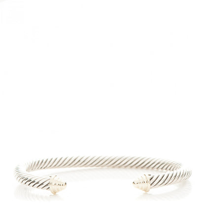 David Yurman Sterling Silver 14K Yellow Gold 5mm Cable Classics Bracelet 1 of 4