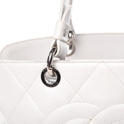 Chanel Soft Caviar Quilted CC Timeless Tote White 15 of 19