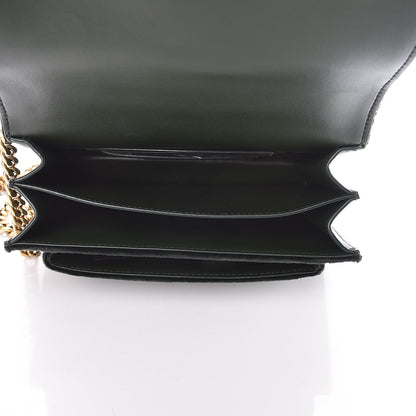 Saint Laurent Velvet Small Monogram Sunset Dark Green 5 of 8