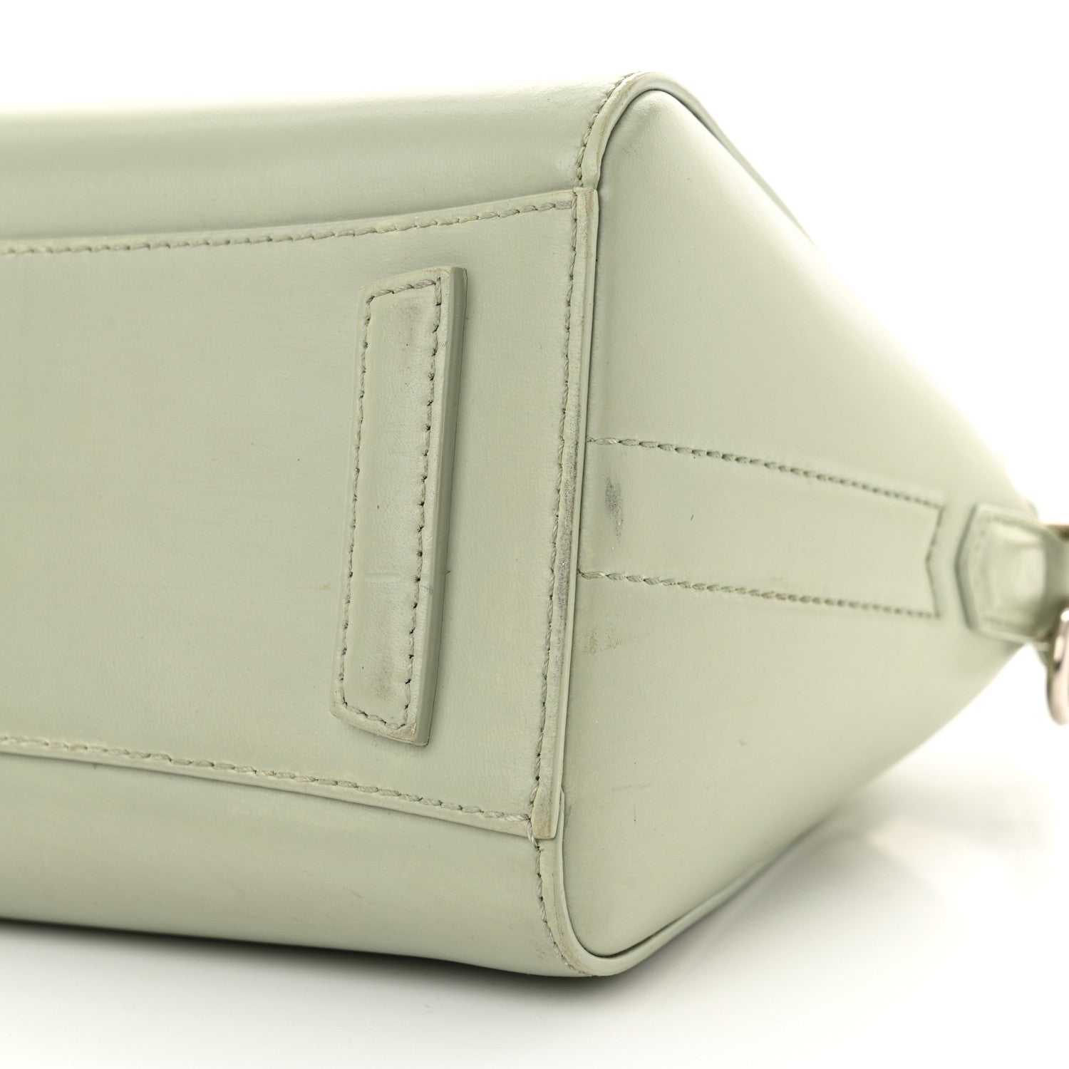 Givenchy Shiny Lord Calfskin Mini Antigona Aqua Green 10 of 17