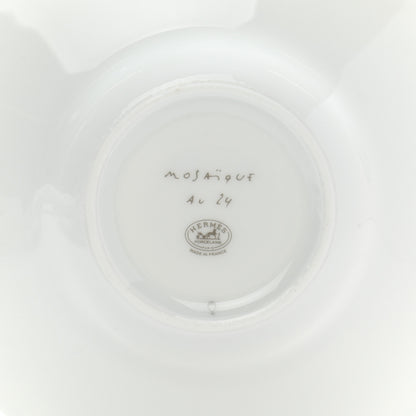 Hermes Porcelain Mosaique au 24 Coffee Cup and Saucer Set of 2 7 of 10