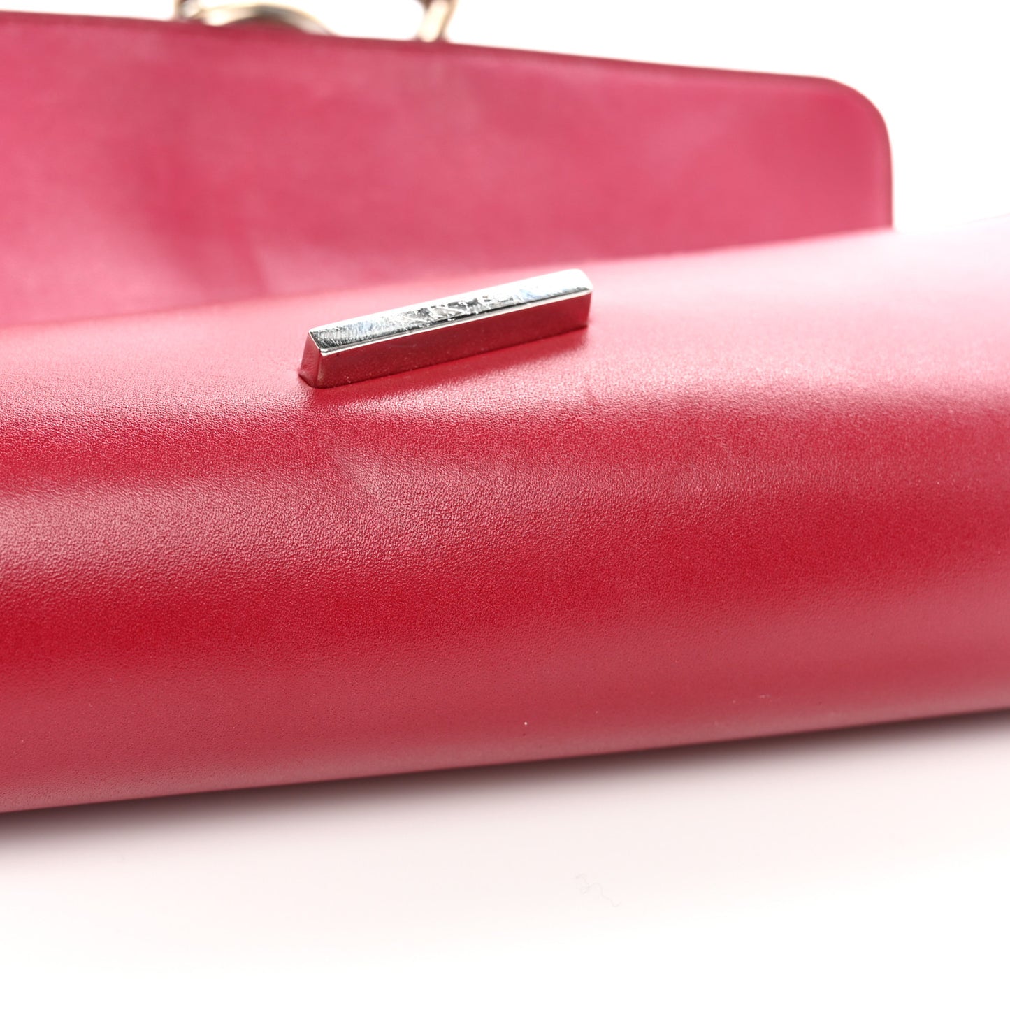 Tadelakt Egee Clutch Rouge Vif