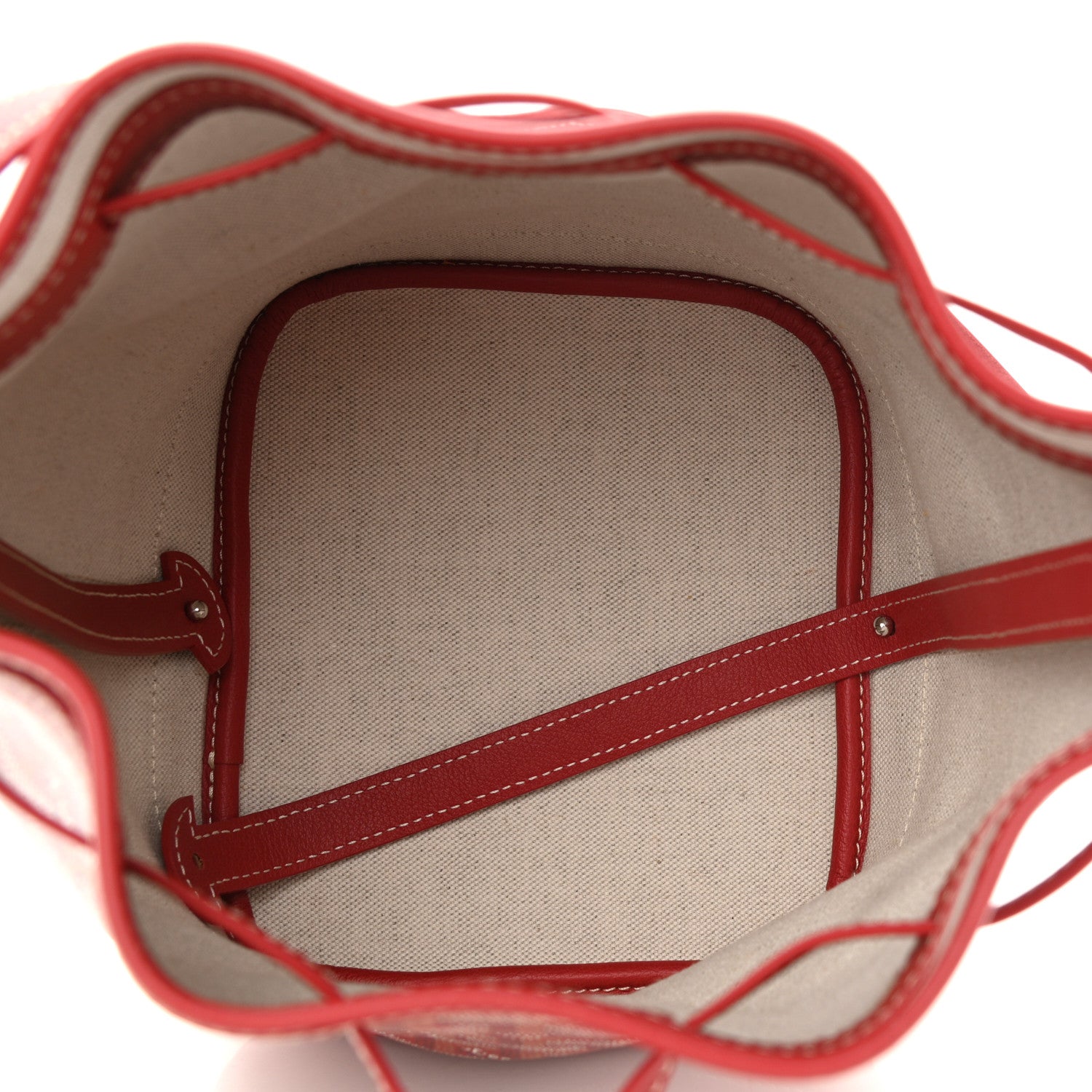 Goyard Goyardine Petit Flot Bucket Bag PM Red 5 of 8