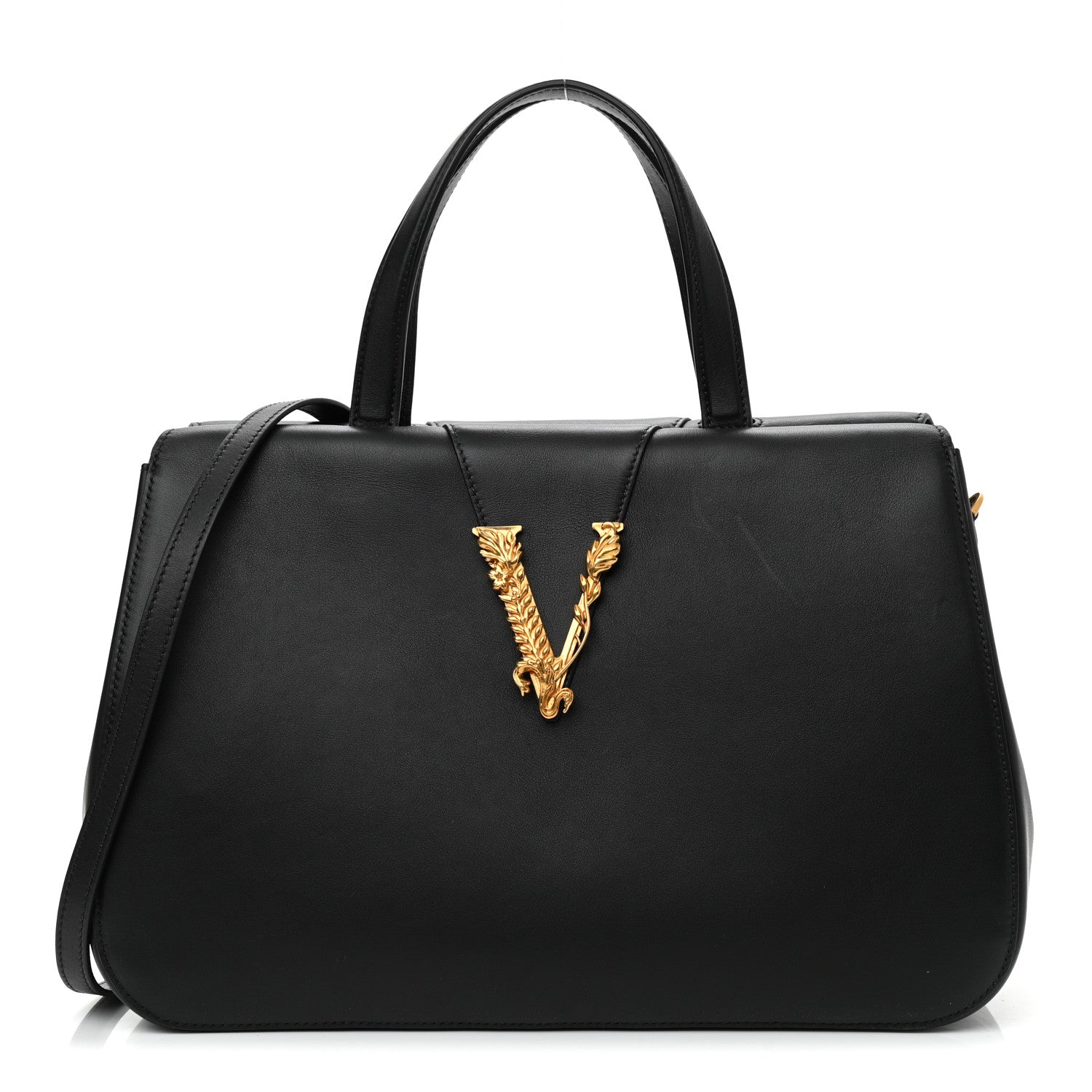 Versace Nappa Barocco Virtus Top Handle Bag 1 of 9