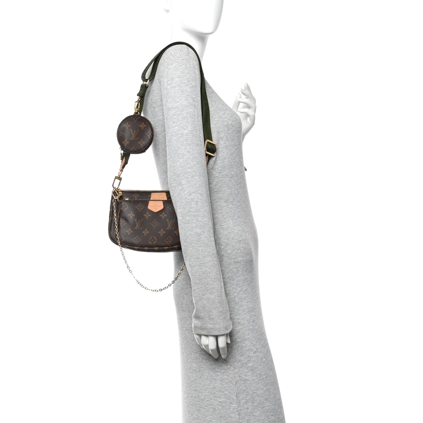 Monogram Multi Pochette Accessories Kaki