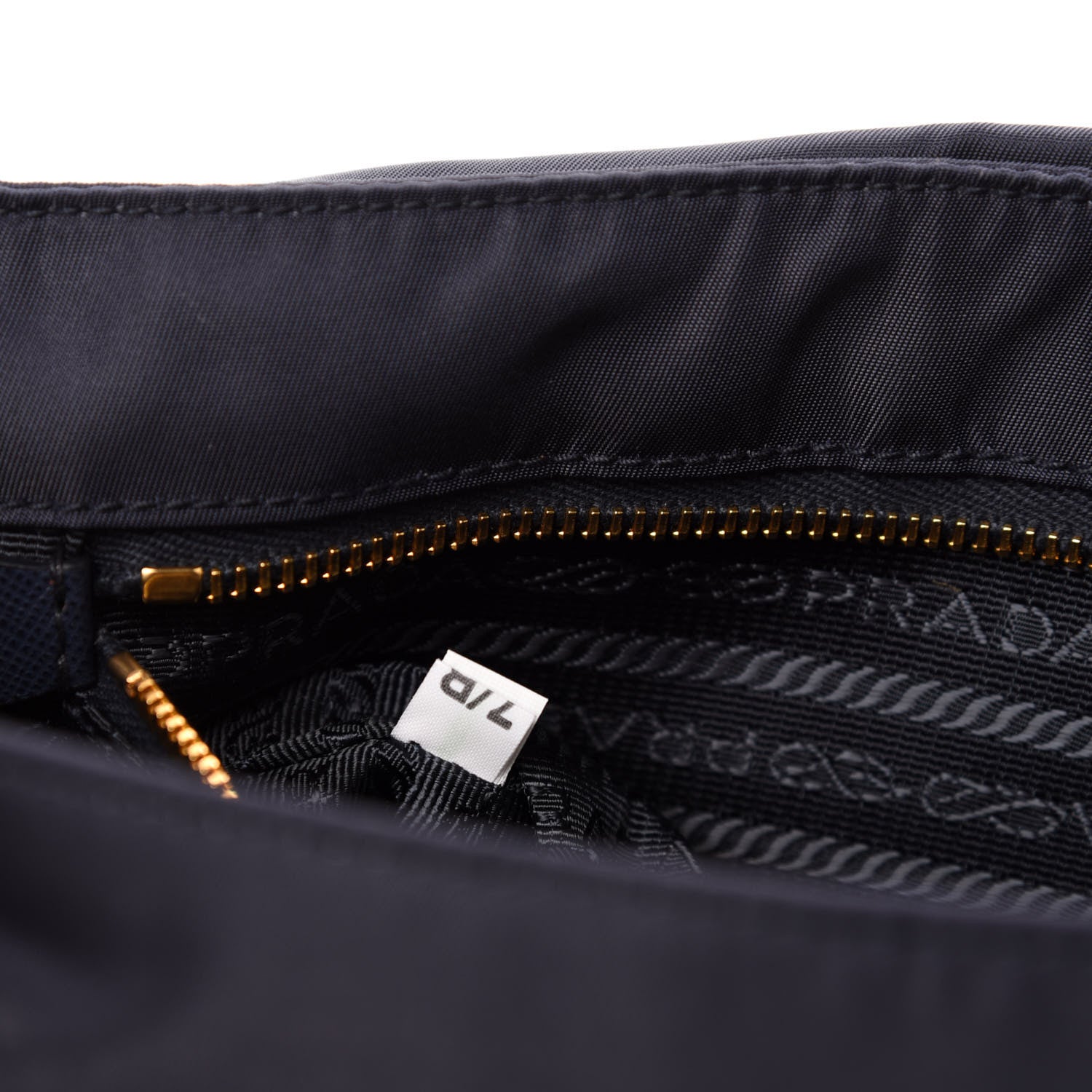 Prada Tessuto Nylon Saffiano Small Messenger Bag Blue 9 of 10