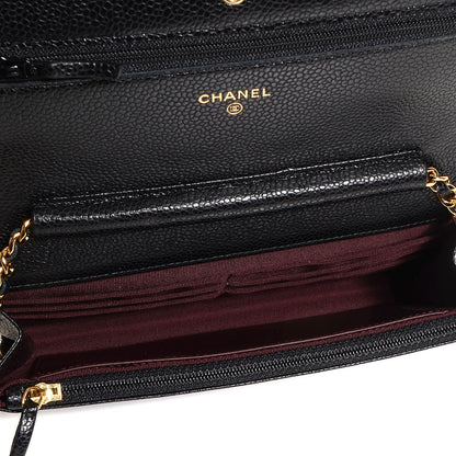 Chanel Caviar Quilted Wallet On Chain WOC Black 5 of 9
