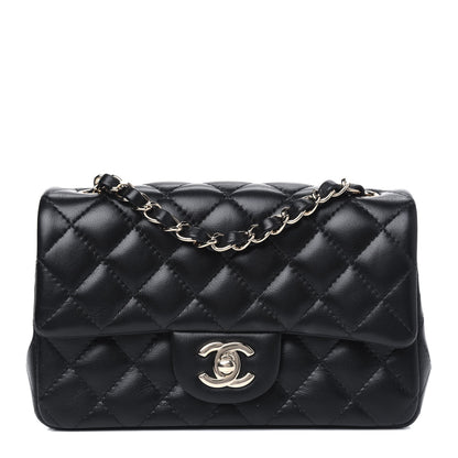 Chanel Lambskin Quilted Mini Rectangular Flap Black 1 of 4