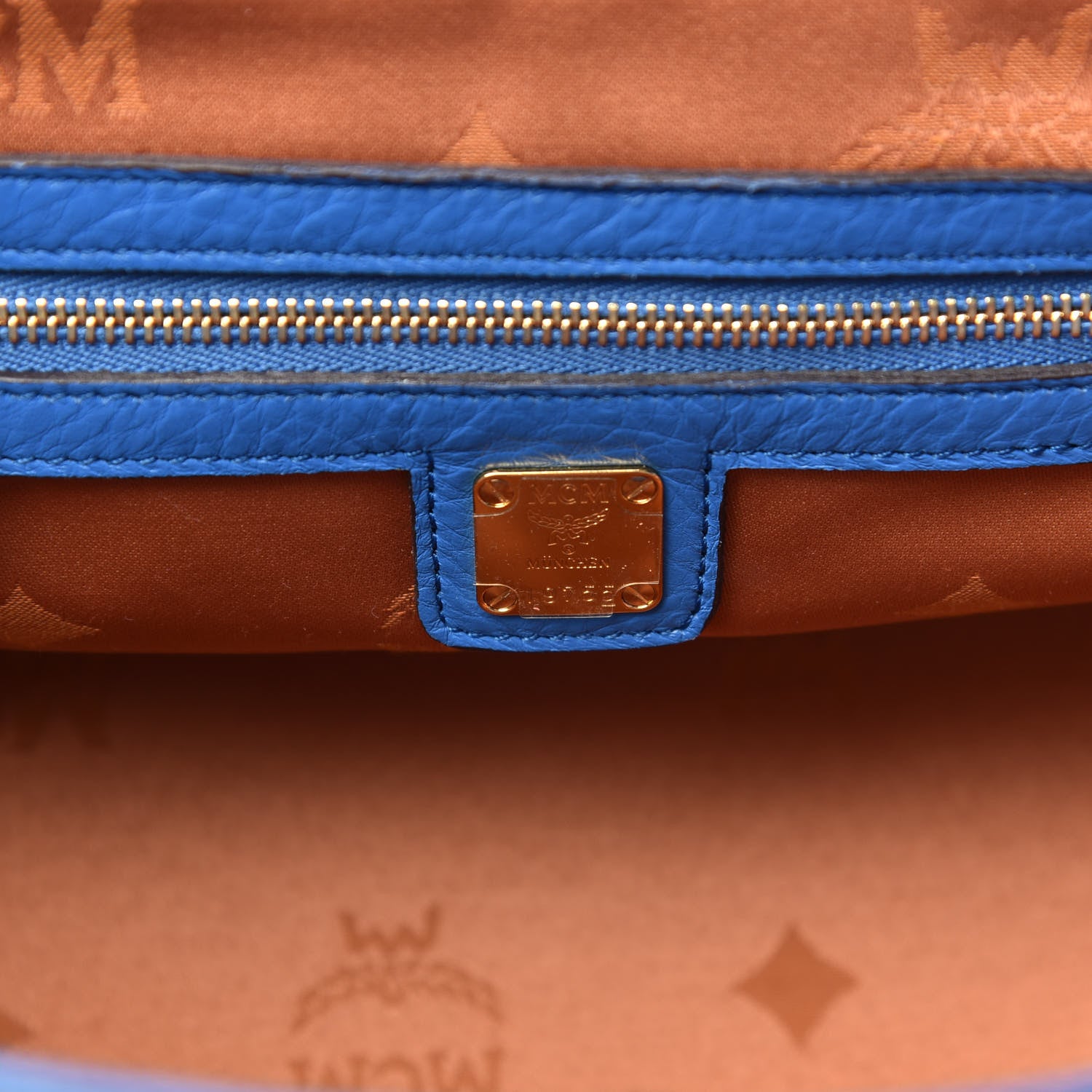 MCM Visetos Small Kathy Tote Cognac Multicolor 7 of 16