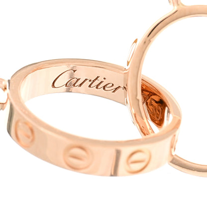 Cartier 18K Pink Gold Interlocking LOVE Necklace 4 of 4