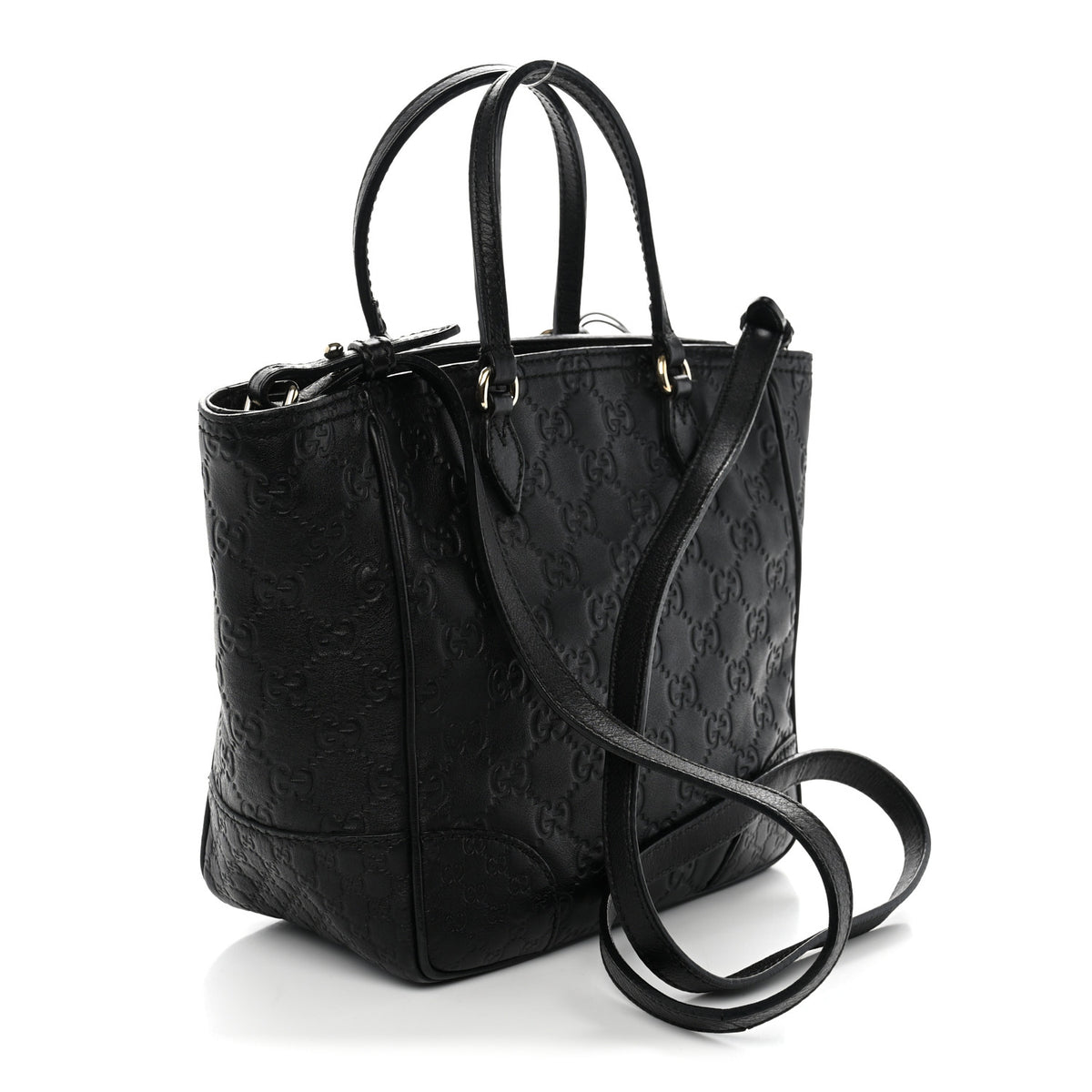 Guccissima Mini Bree Top Handle Bag Black