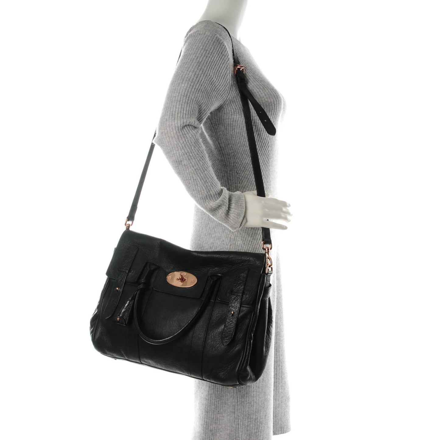 Pebbled Matte Heritage Bayswater Satchel Nightshade Blue