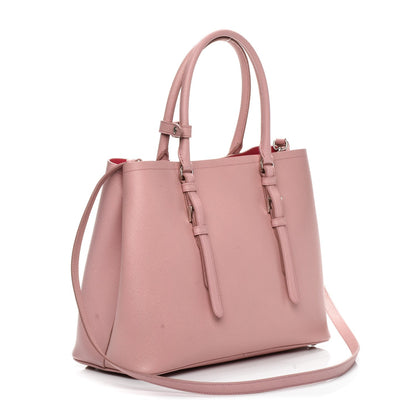 Prada Saffiano Cuir Small Double Handle Tote Pesco 3 of 6