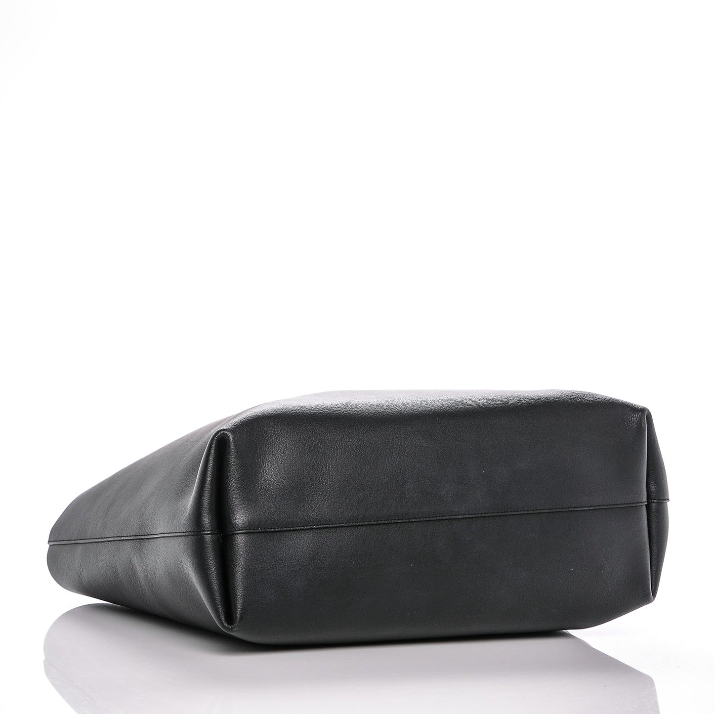 Calfskin Large Shopping Tote Black