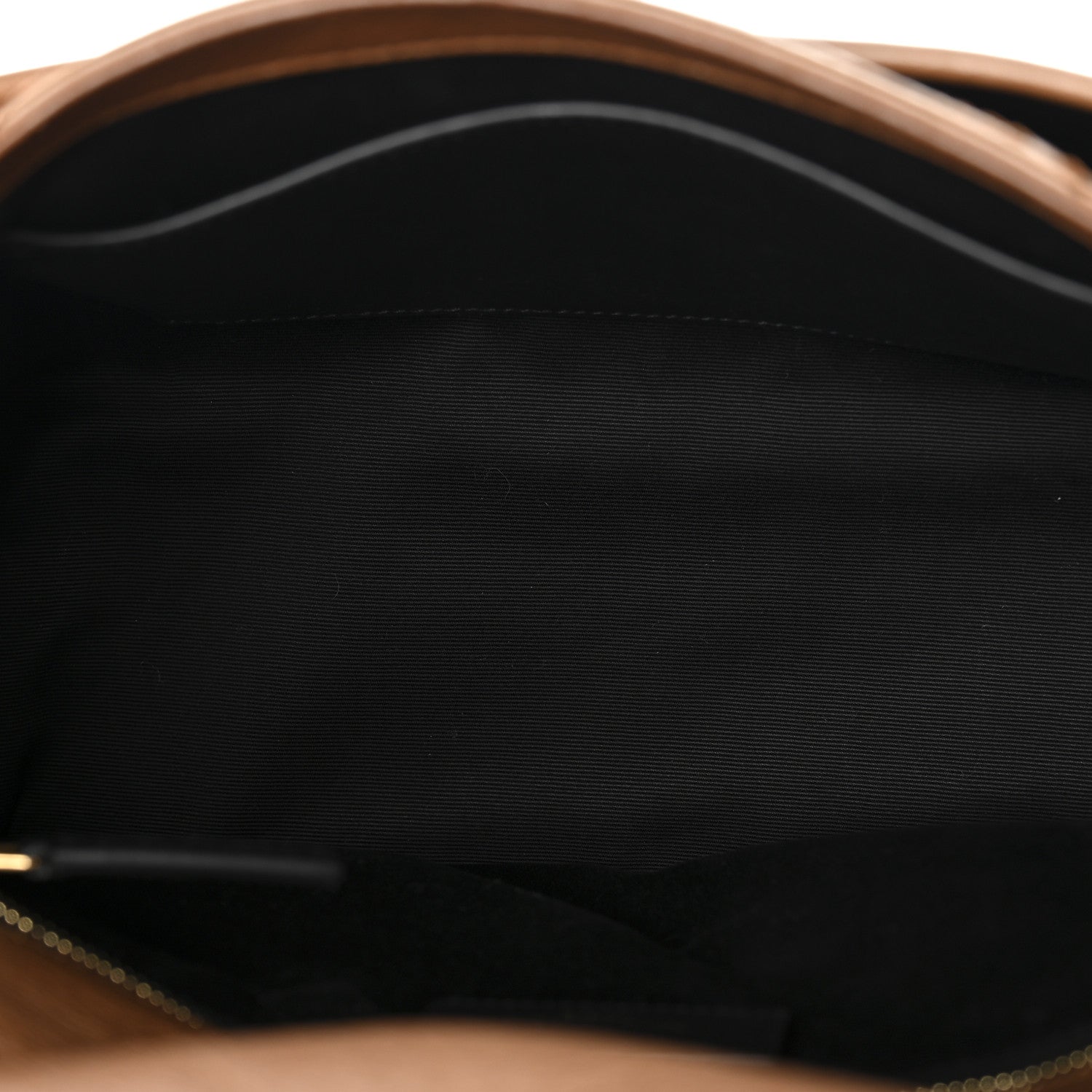 Saint Laurent Crinkled Calfskin Matelasse Monogram Medium Niki Chain Satchel Caramel 5 of 10