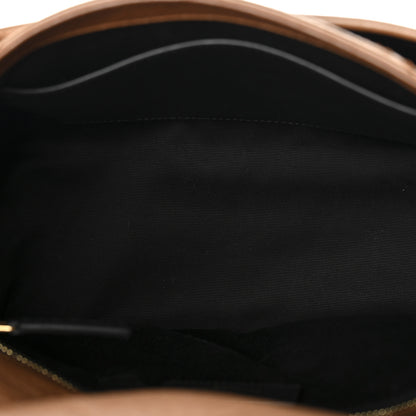 Saint Laurent Crinkled Calfskin Matelasse Monogram Medium Niki Chain Satchel Caramel 5 of 10