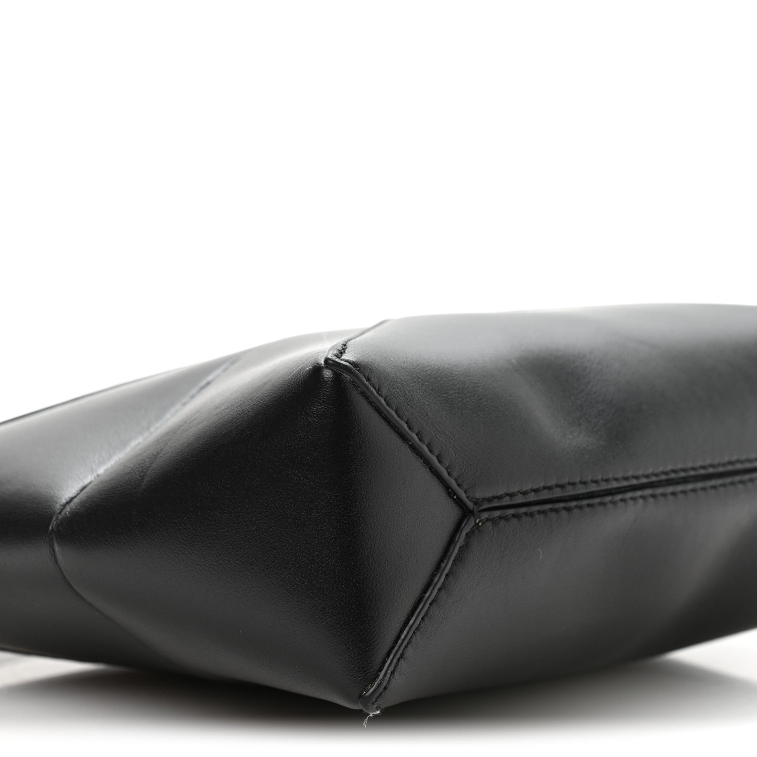 Loewe Shiny Calfskin Puzzle Fold Pouch Black 8 of 9