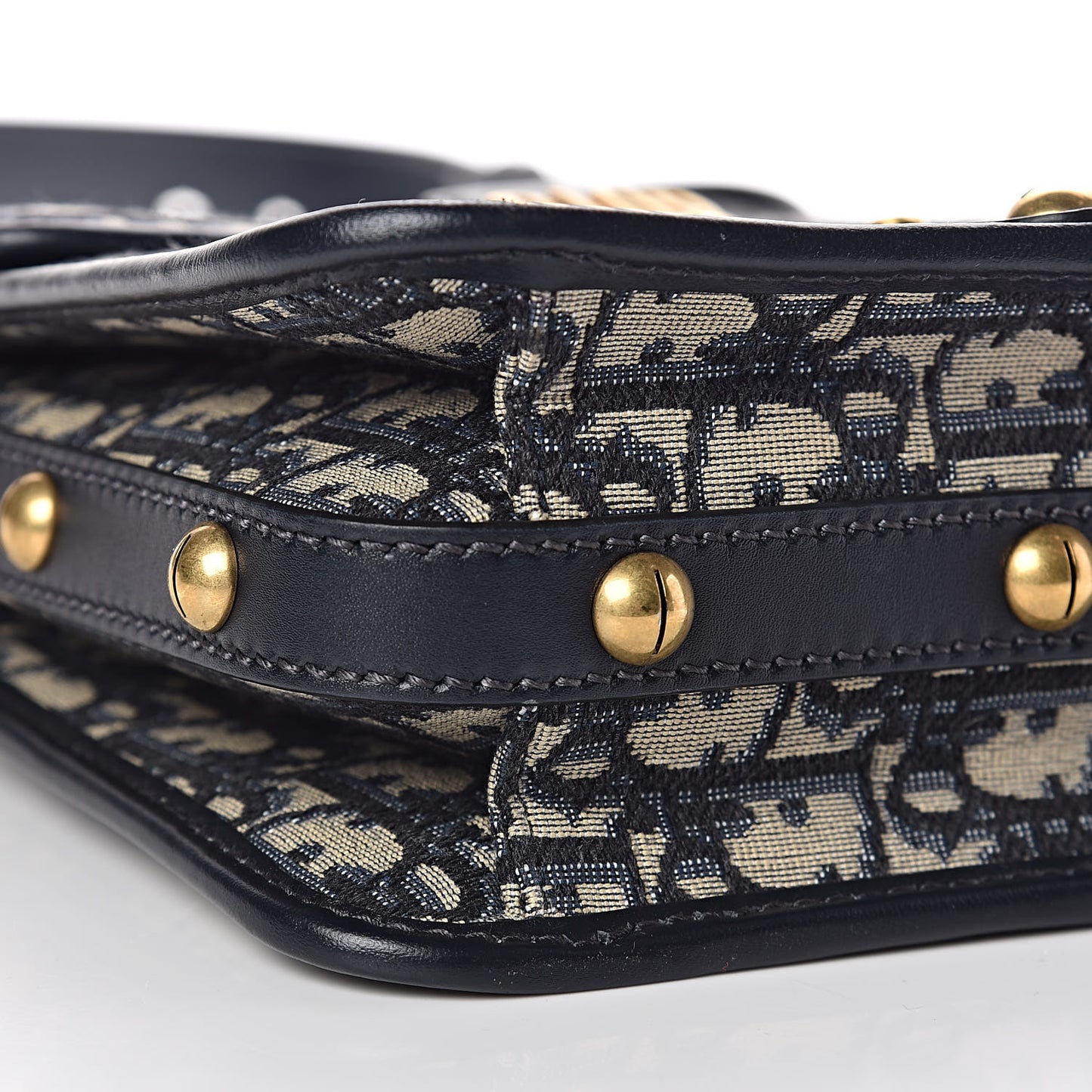 Oblique Square DiorAddict Flap Navy Blue