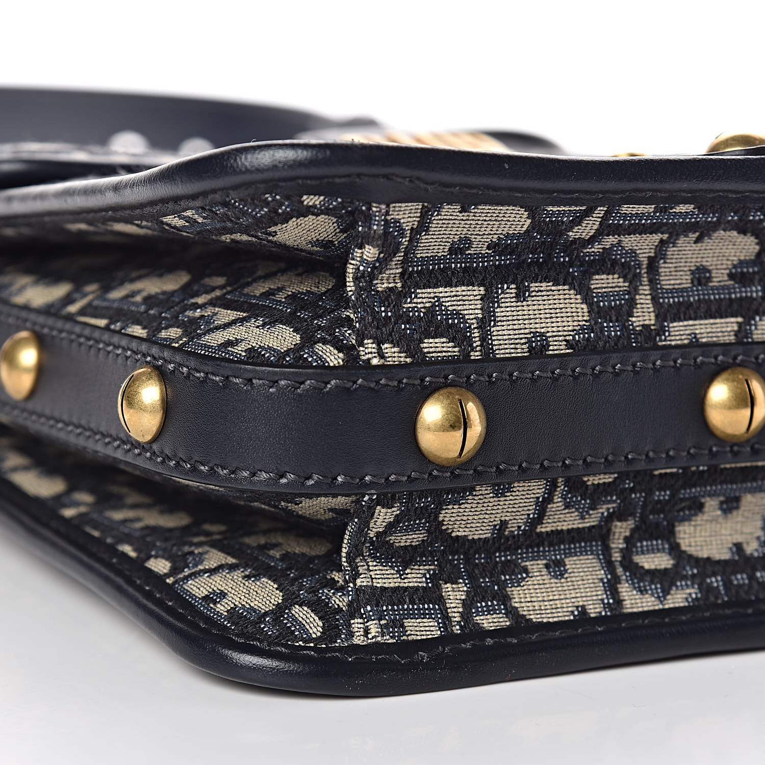 Christian Dior Oblique Square DiorAddict Flap Navy Blue 8 of 9