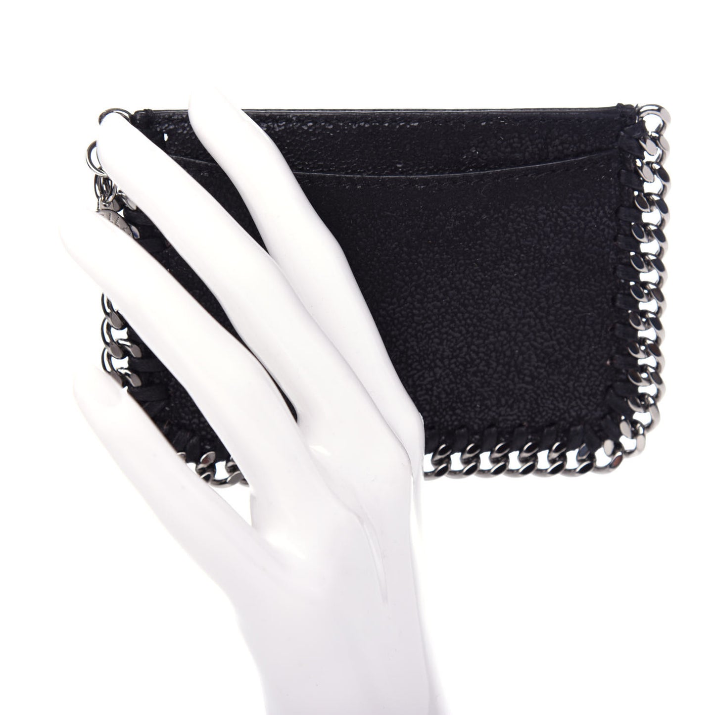Shaggy Deer Falabella Card Holder Black