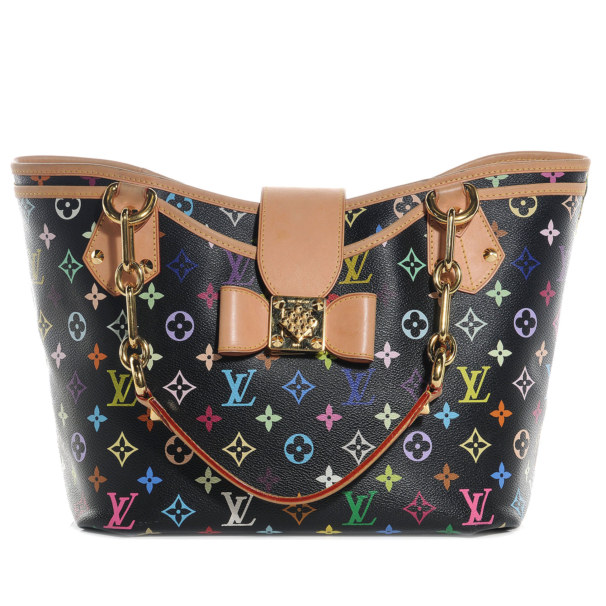 Louis Vuitton Monogram Multicolor Annie GM Black 3 of 8