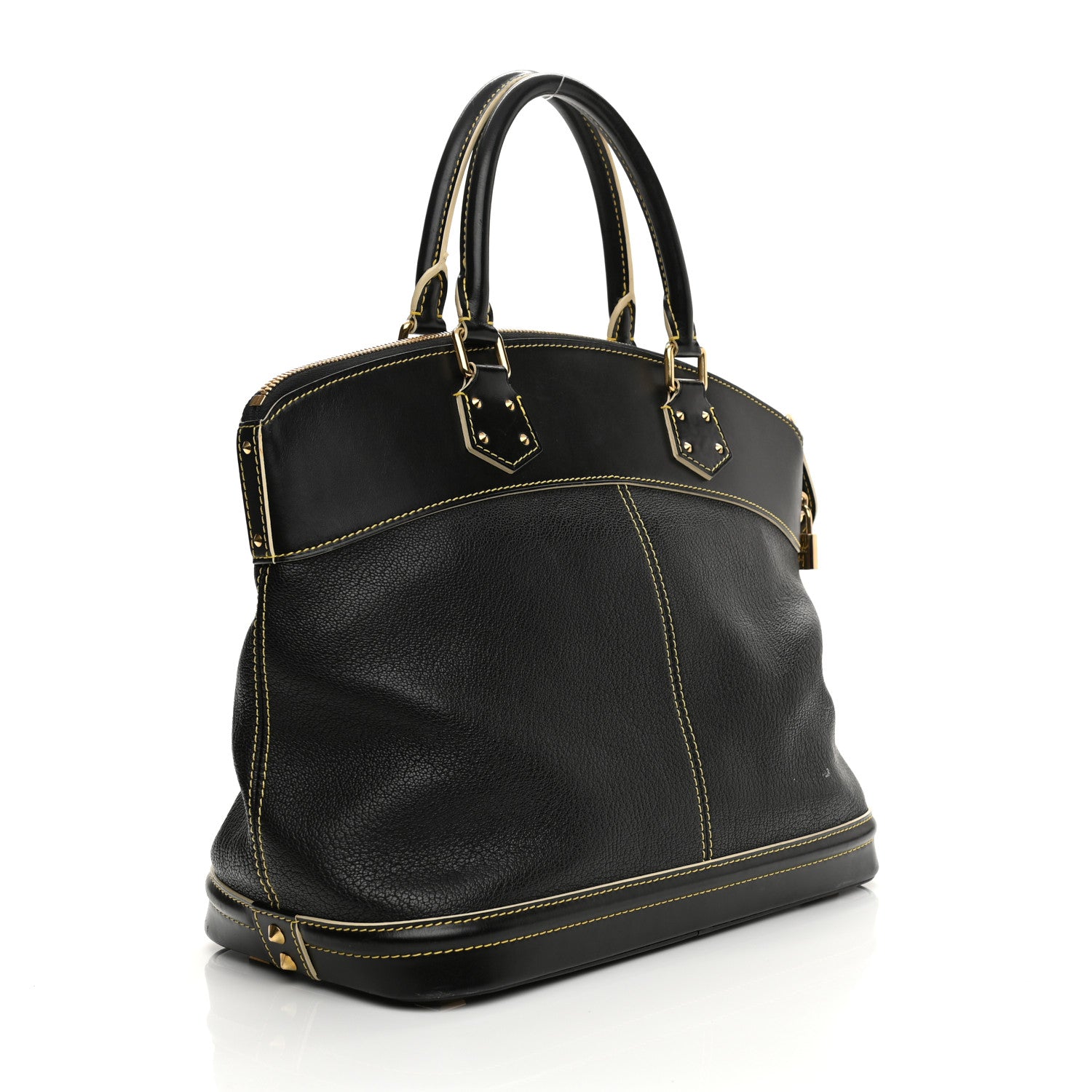 Louis Vuitton Suhali Lockit MM Black 3 of 16
