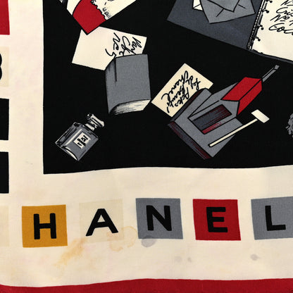 Chanel Silk CC Love Letters Square Scarf Multicolor 2 of 5