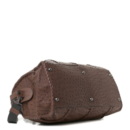 Bottega Veneta Ostrich Duffel Brown 4 of 10