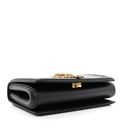 Dolce & Gabbana Calfskin Medium Devotion Crossbody Bag Black 4 of 12