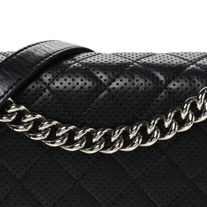 Chanel Lambskin Perforated Quilted New Medium Boy Flap Black 8 of 11