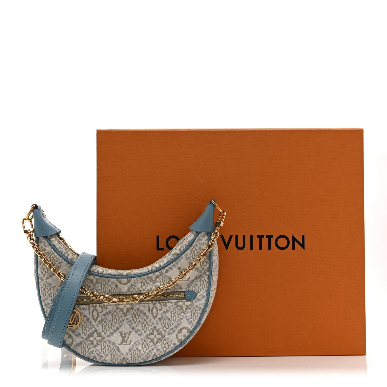 Louis Vuitton Jacquard Since 1854 Loop White Blue 10 of 11
