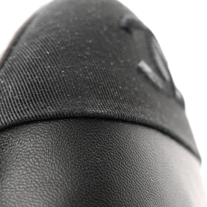 Chanel Lambskin Grosgrain Cap Toe CC Ballerina Flats With Leg Warmers 36 Black 15 of 17