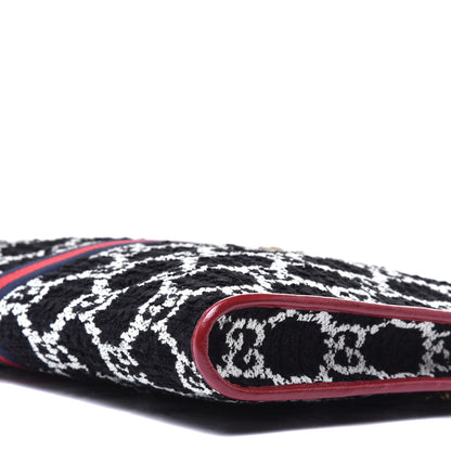 Gucci Tweed GG Monogram Large Rajah Chain Tote Romantic Cherry Black White 8 of 8