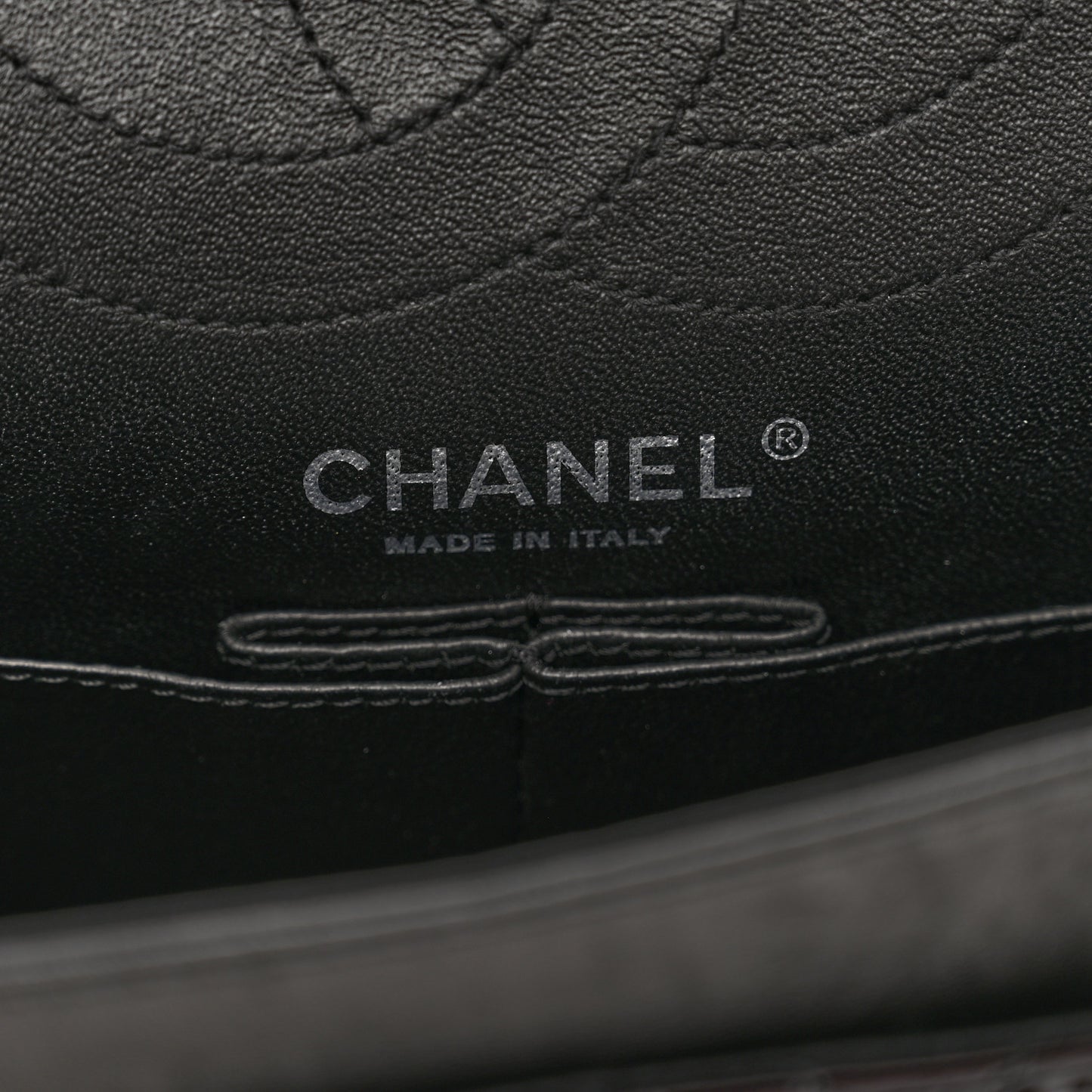 Patent Calfskin Quilted 2.55 Reissue 225 Flap Black
