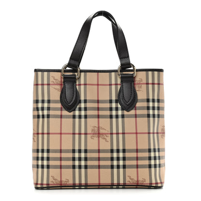 Burberry Haymarket Check Small Onslow Tote Chocolate 1 of 21