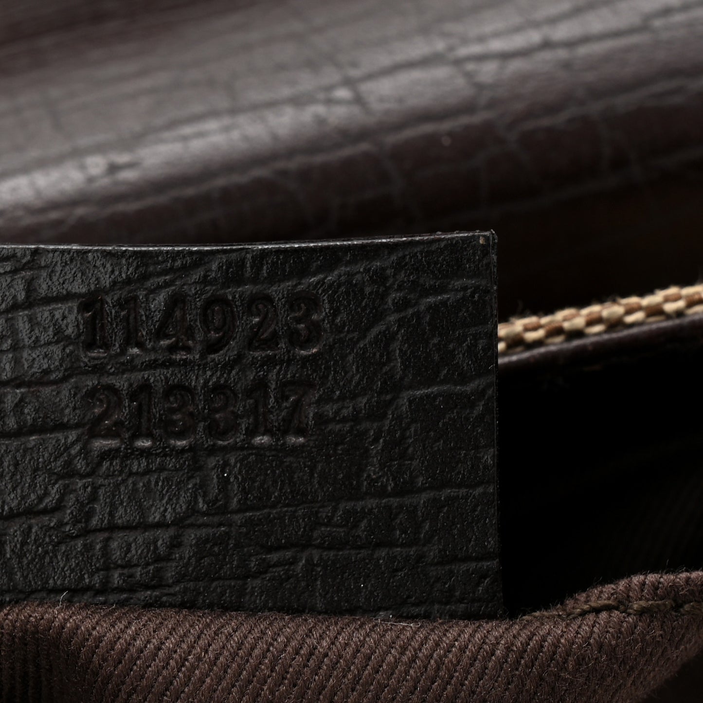 Monogram Horsebit Clutch Dark Brown
