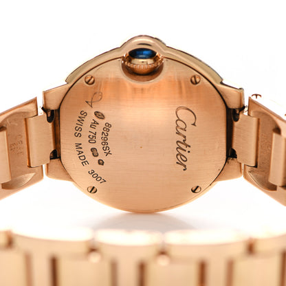 Cartier 18K Pink Gold 28mm Ballon Bleu De Cartier Quartz Watch 4 of 4